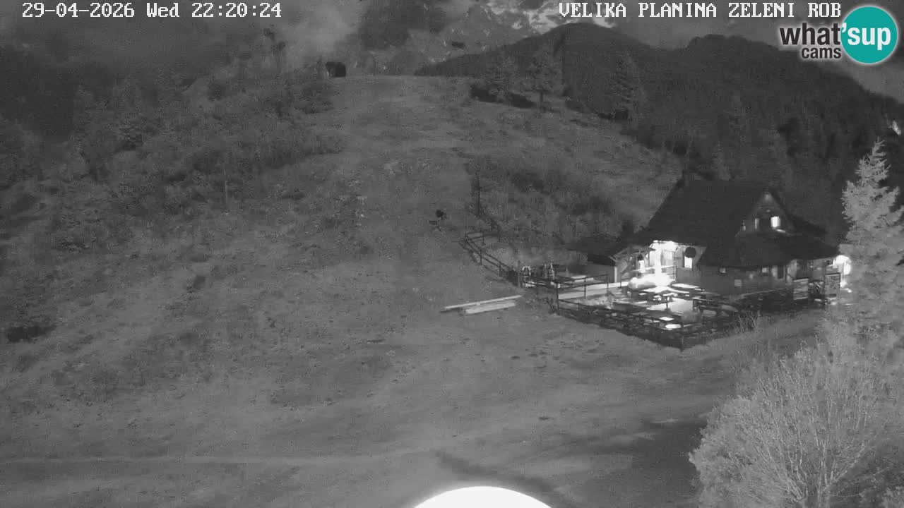 Zeleni Rob – kamera v živo | Velika Planina