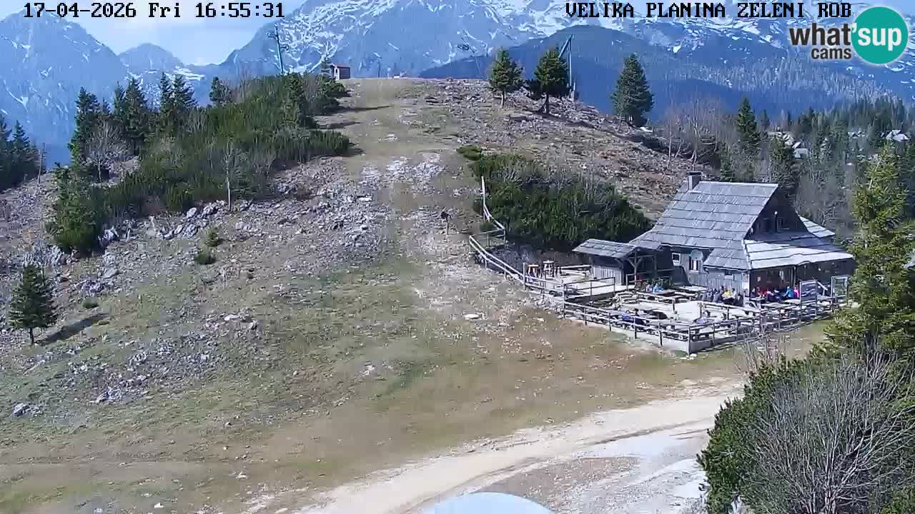 Zeleni Rob | Web kamera Velika Planina
