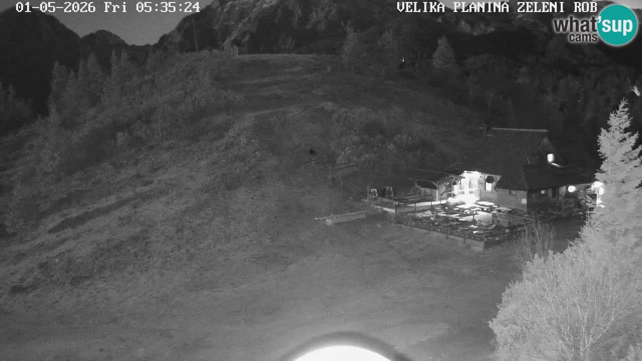 Zeleni Rob | Webcam en vivo Velika Planina