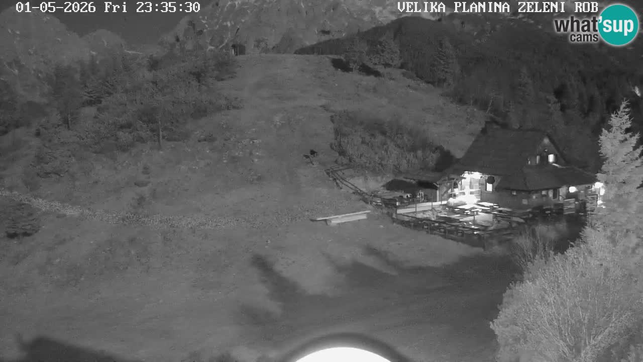 Zeleni Rob – kamera v živo | Velika Planina
