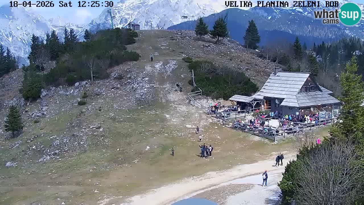 Zeleni Rob – kamera v živo | Velika Planina