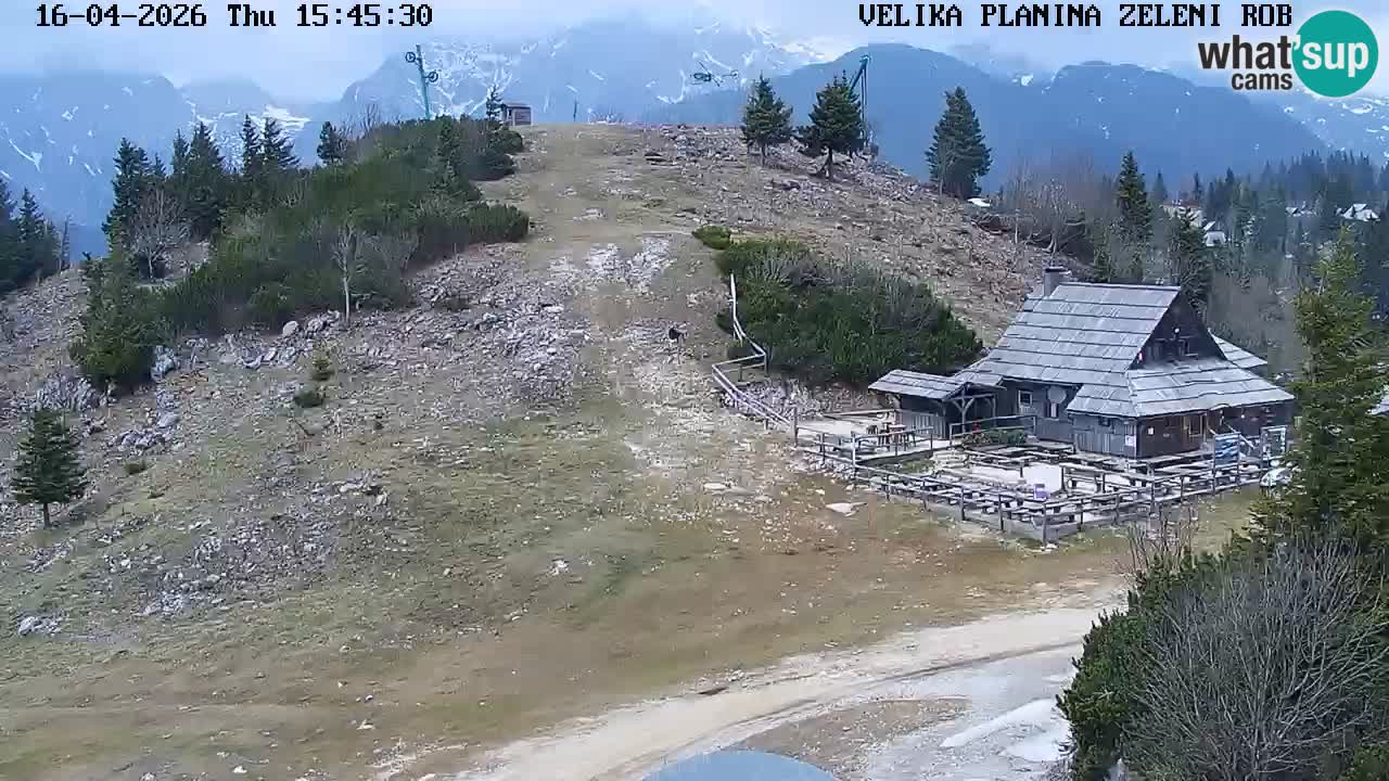 Zeleni Rob | Webcam en vivo Velika Planina