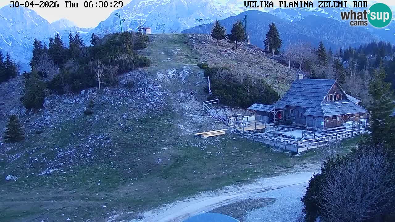 Zeleni Rob | Web kamera Velika Planina