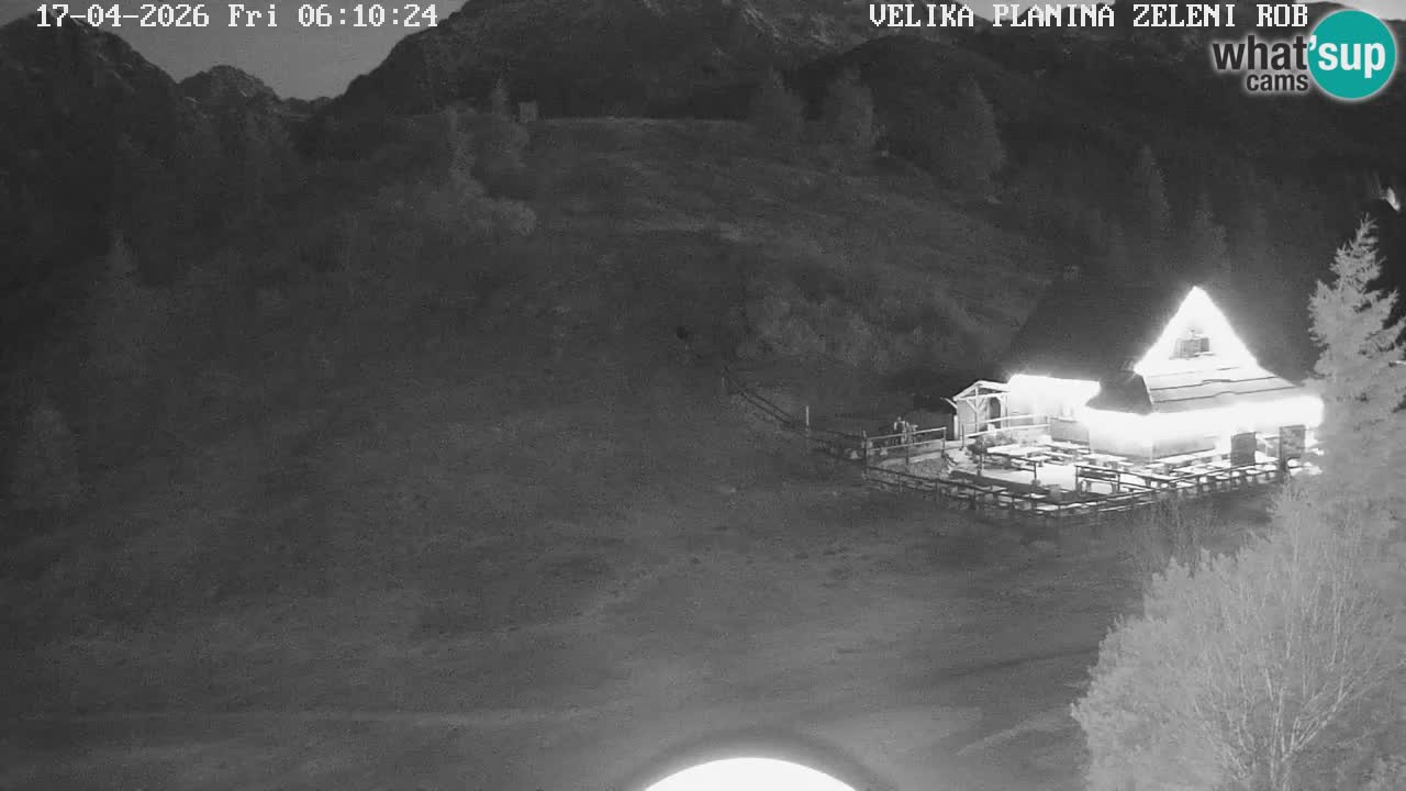 Zeleni Rob – kamera v živo | Velika Planina