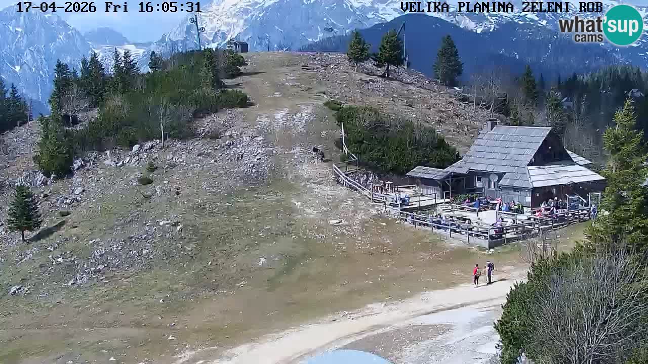 Zeleni Rob | Webcam en vivo Velika Planina