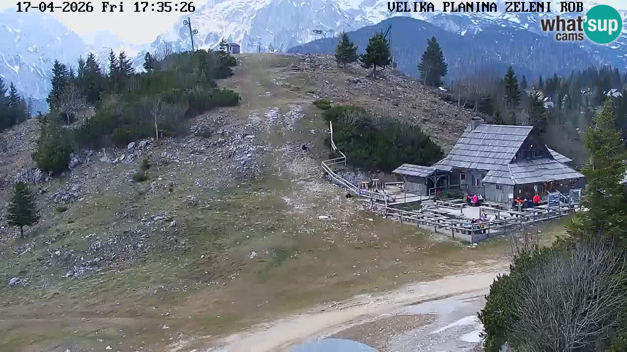 Zeleni Rob | Webcam en vivo Velika Planina