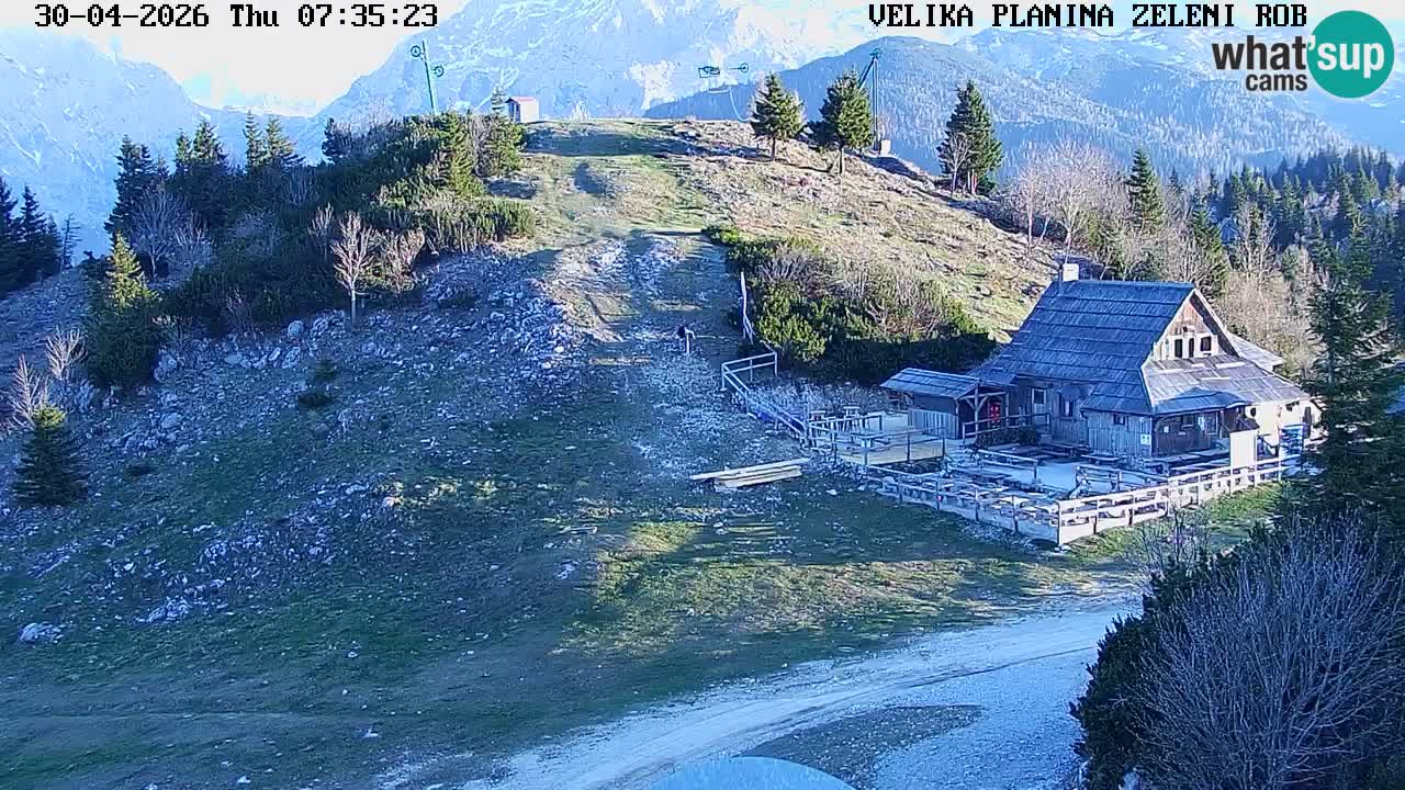 Zeleni Rob | Web kamera Velika Planina