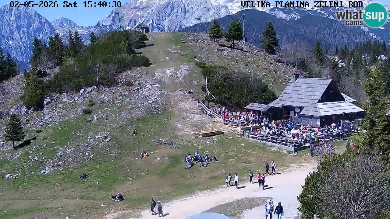 Zeleni Rob – kamera v živo | Velika Planina