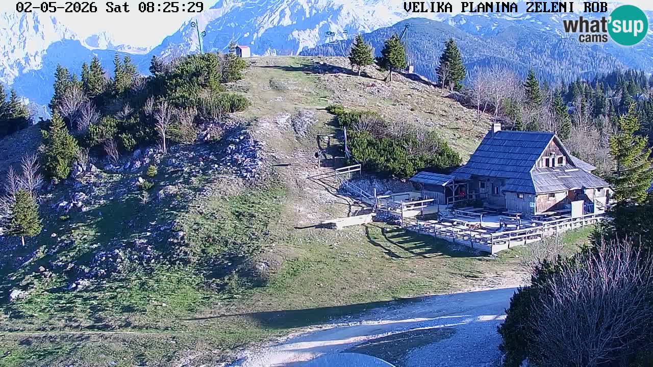 Zeleni Rob – kamera v živo | Velika Planina