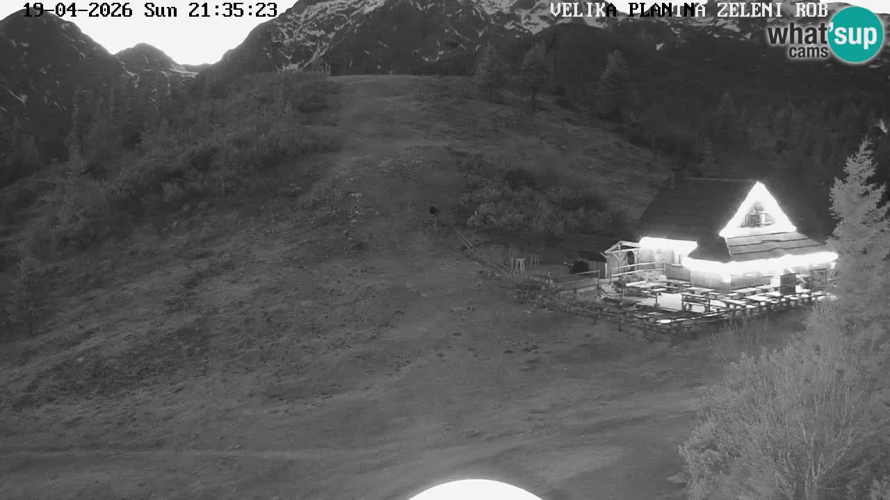 Zeleni Rob | Webcam en vivo Velika Planina