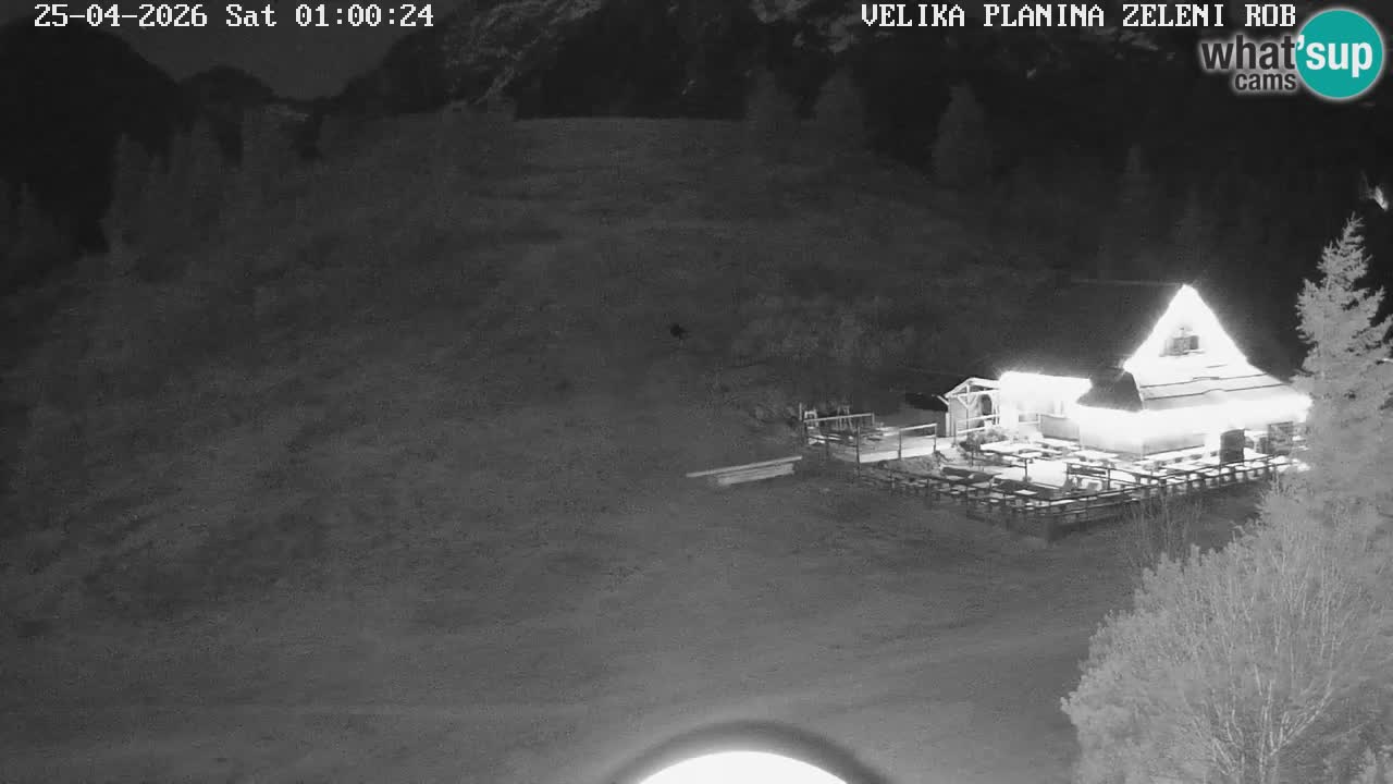 Zeleni Rob | Webcam en vivo Velika Planina