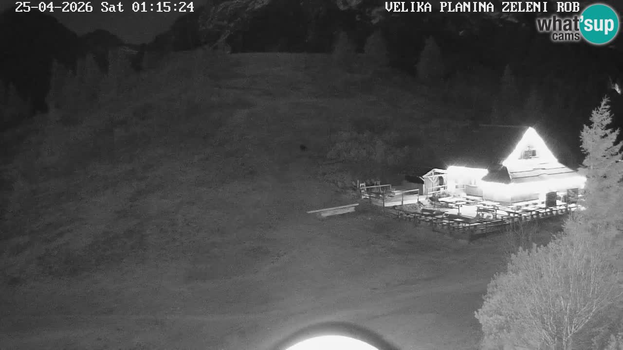Zeleni Rob | Webcam en vivo Velika Planina