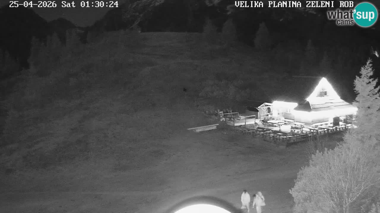 Zeleni Rob | Webcam en vivo Velika Planina