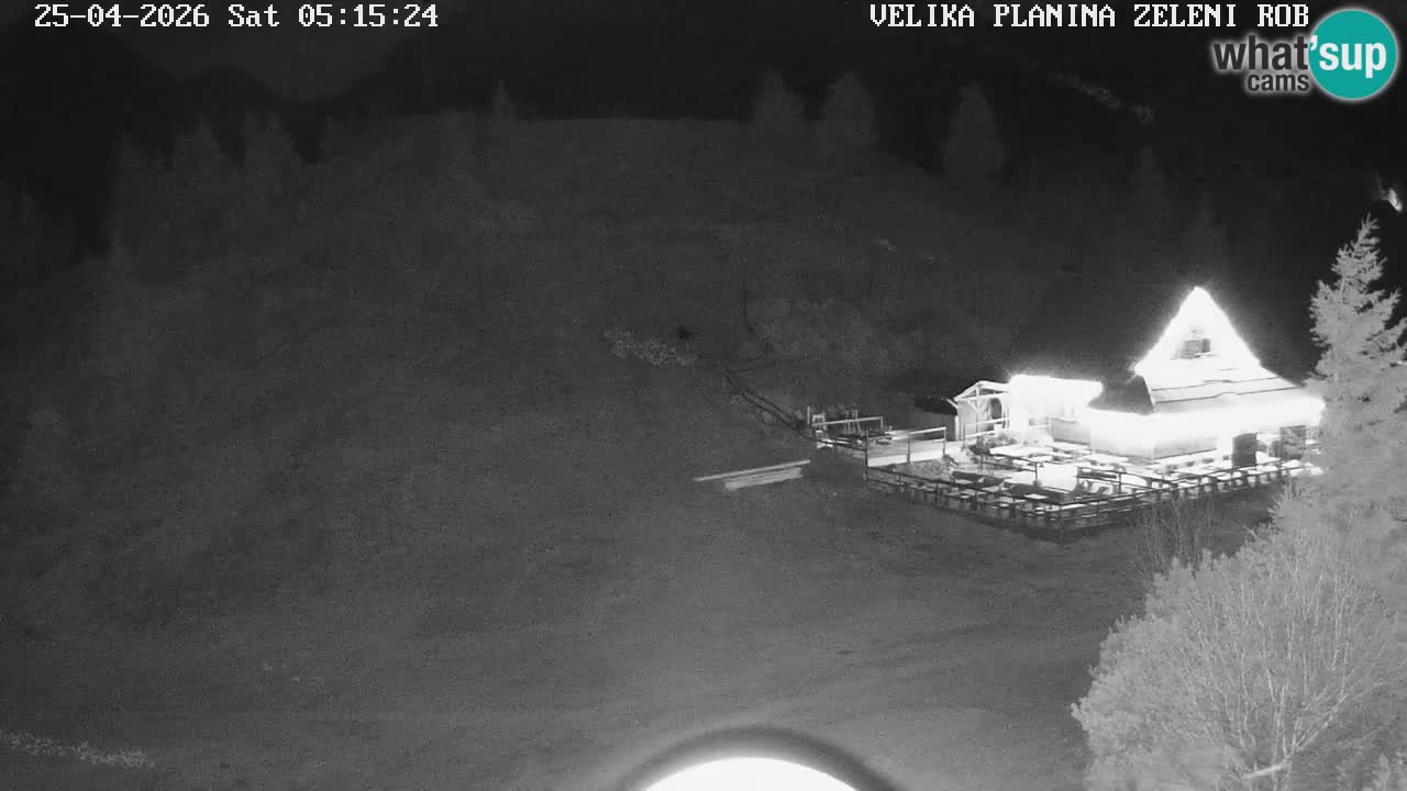 Zeleni Rob – kamera v živo | Velika Planina
