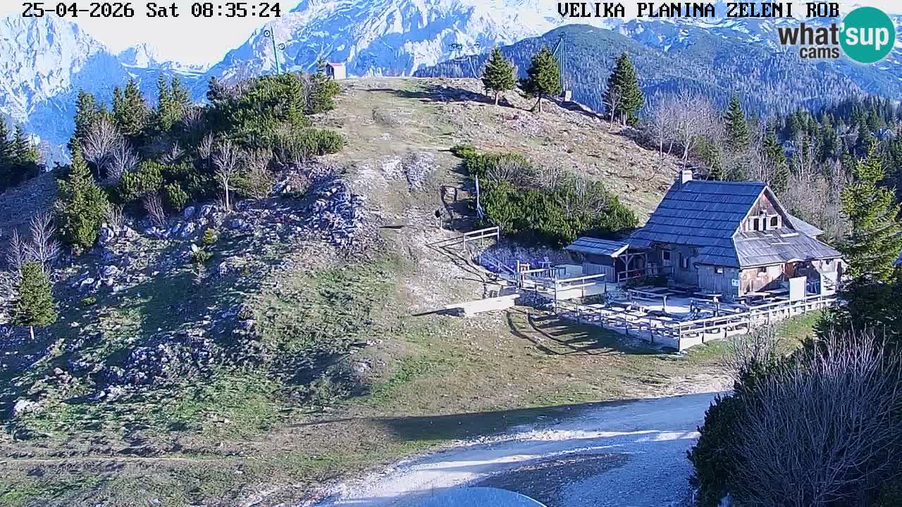 Zeleni Rob | Webcam en vivo Velika Planina