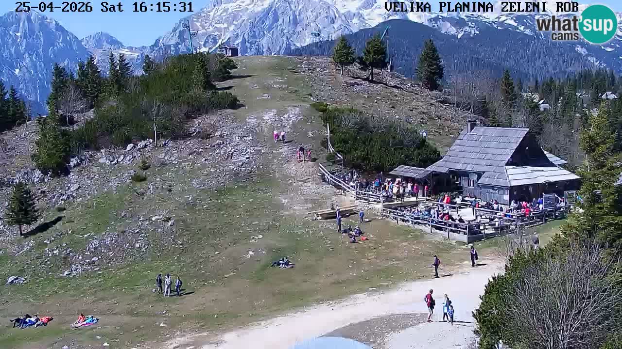 Zeleni Rob | Webcam en vivo Velika Planina