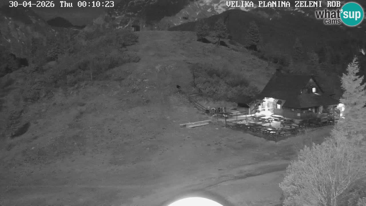 Zeleni Rob – kamera v živo | Velika Planina