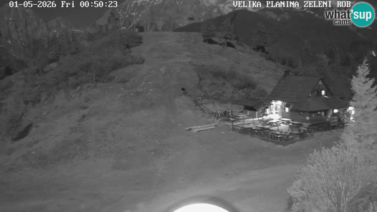Zeleni Rob – kamera v živo | Velika Planina