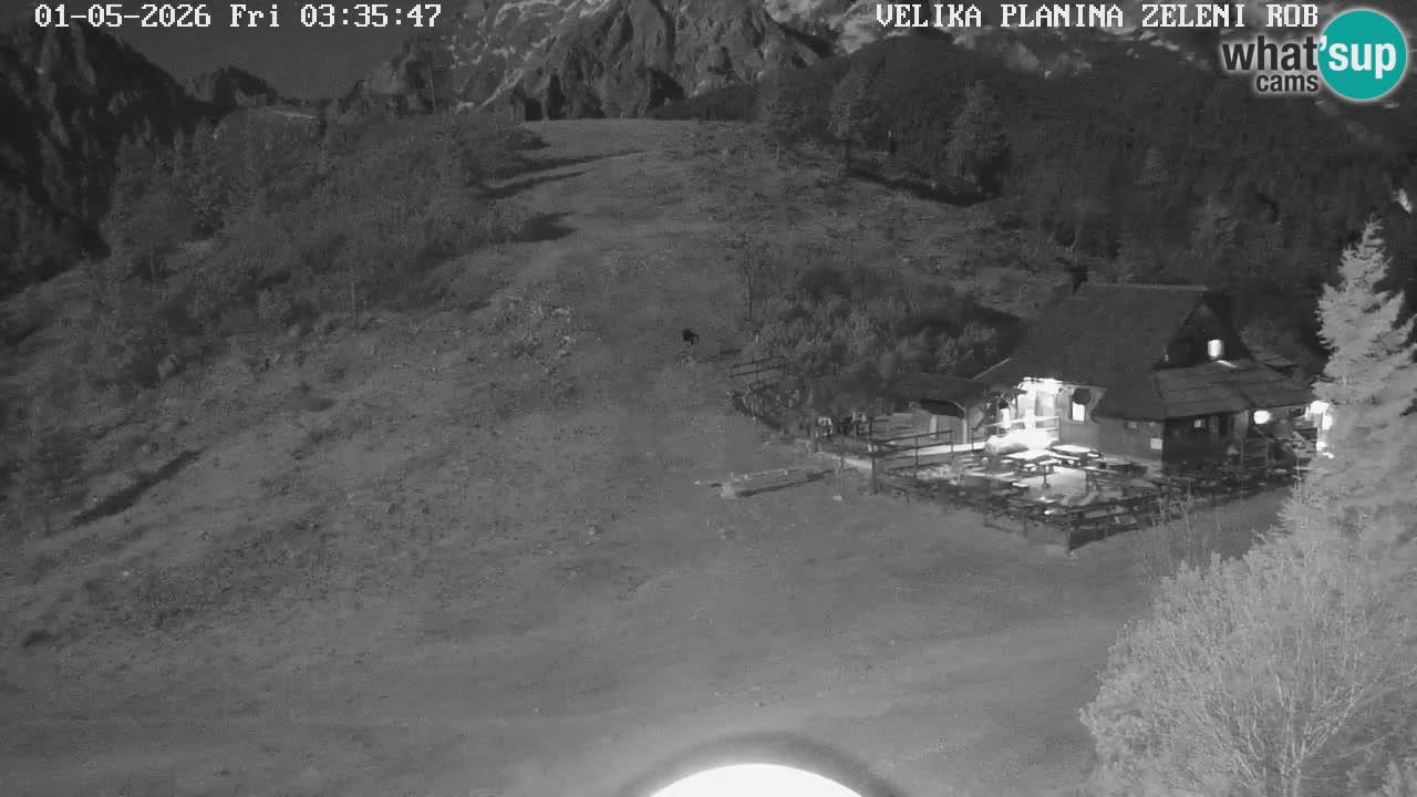 Zeleni Rob | Webcam en vivo Velika Planina