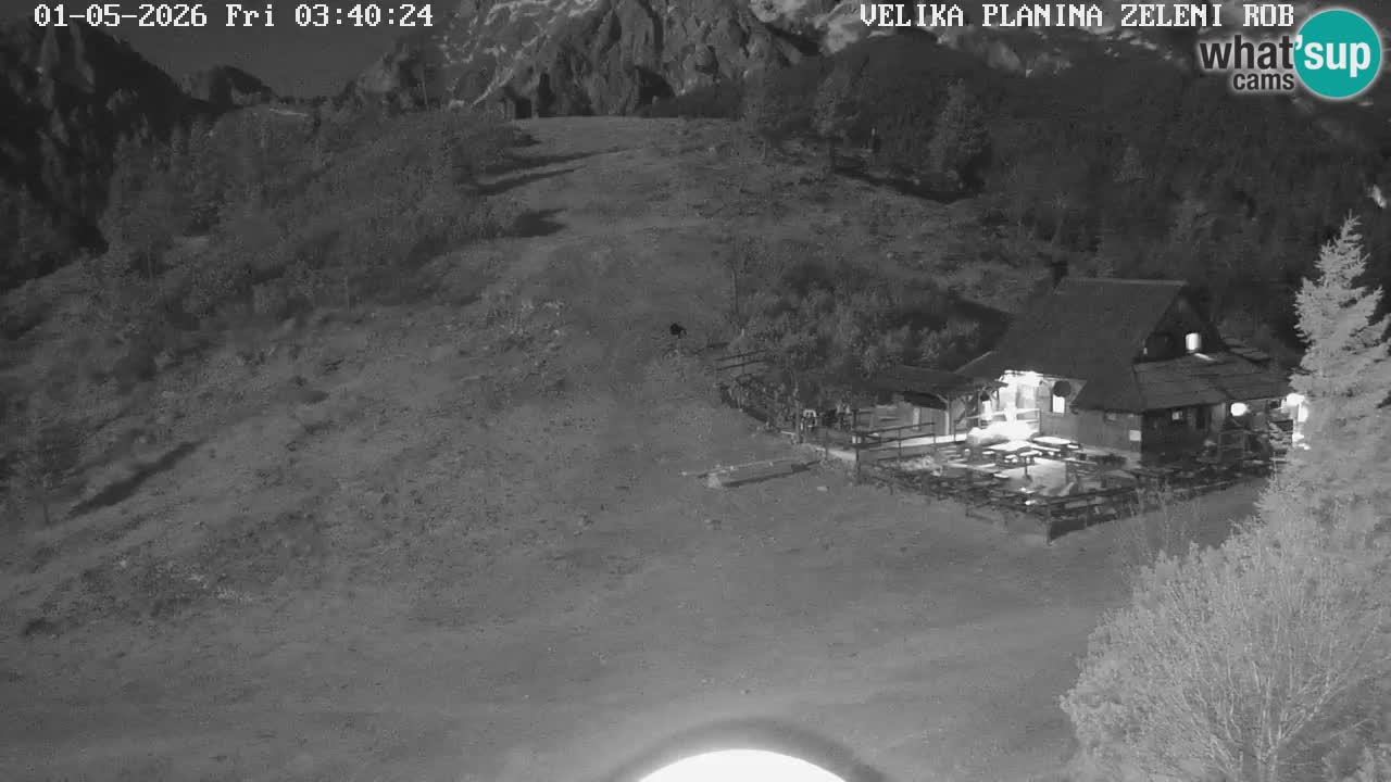 Zeleni Rob | Webcam en vivo Velika Planina