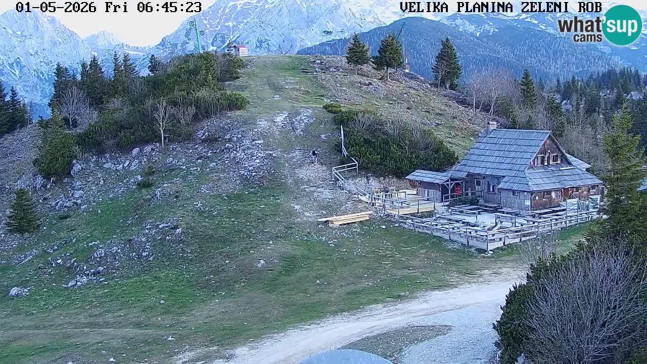 Zeleni Rob | Web kamera Velika Planina