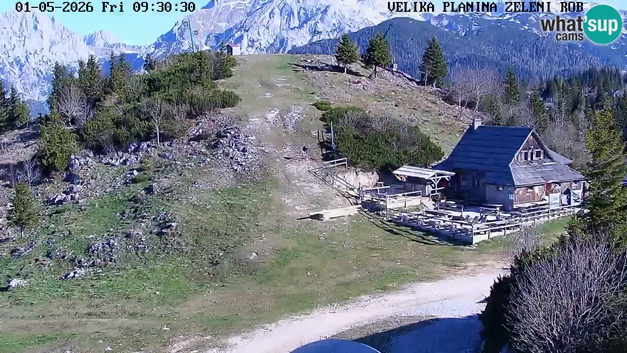 Zeleni Rob | Webcam en vivo Velika Planina