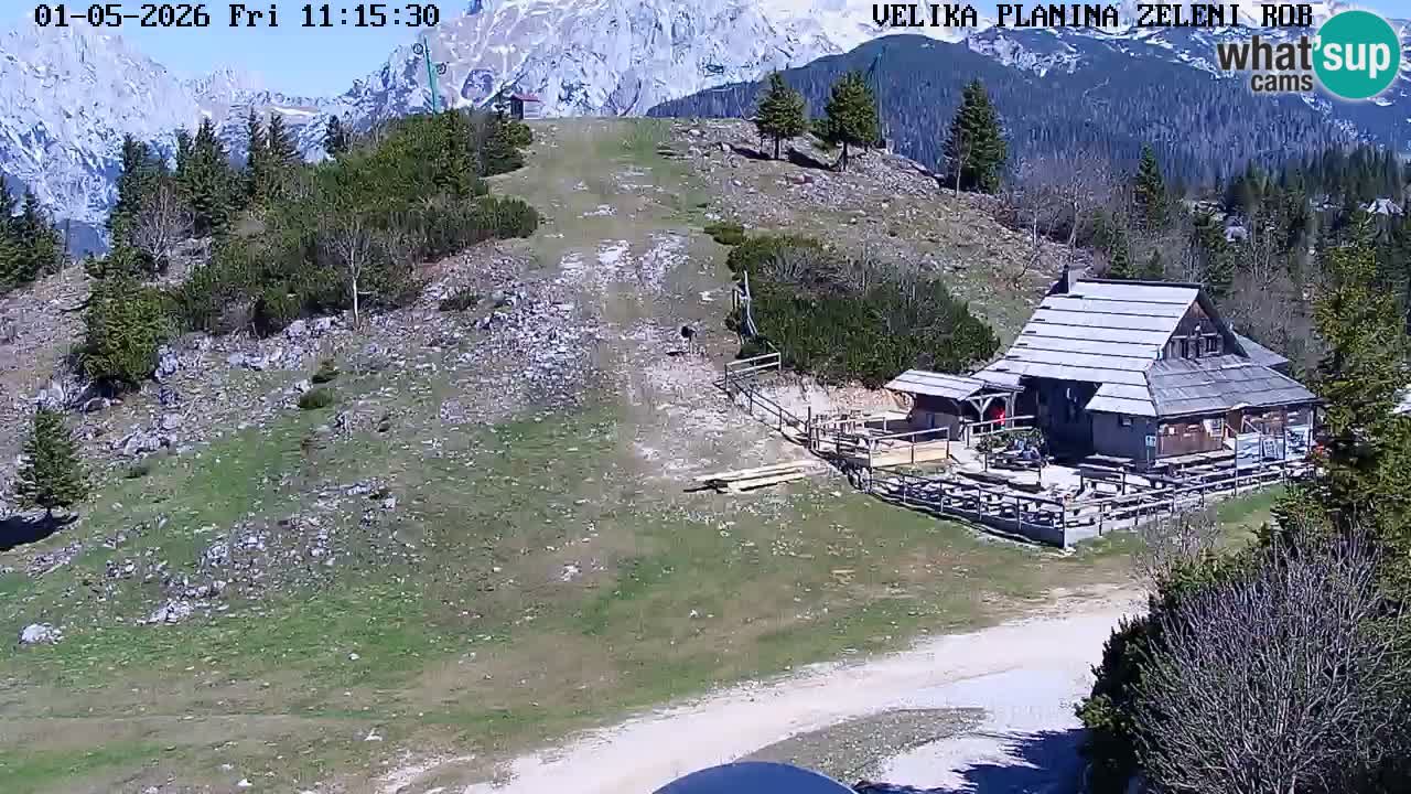 Zeleni Rob – Webcam live | Velika Planina