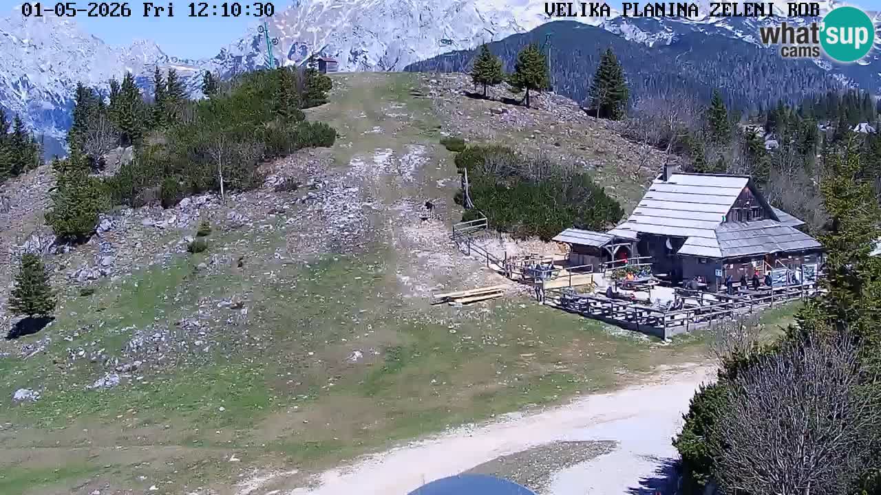 Zeleni Rob | Webcam en vivo Velika Planina