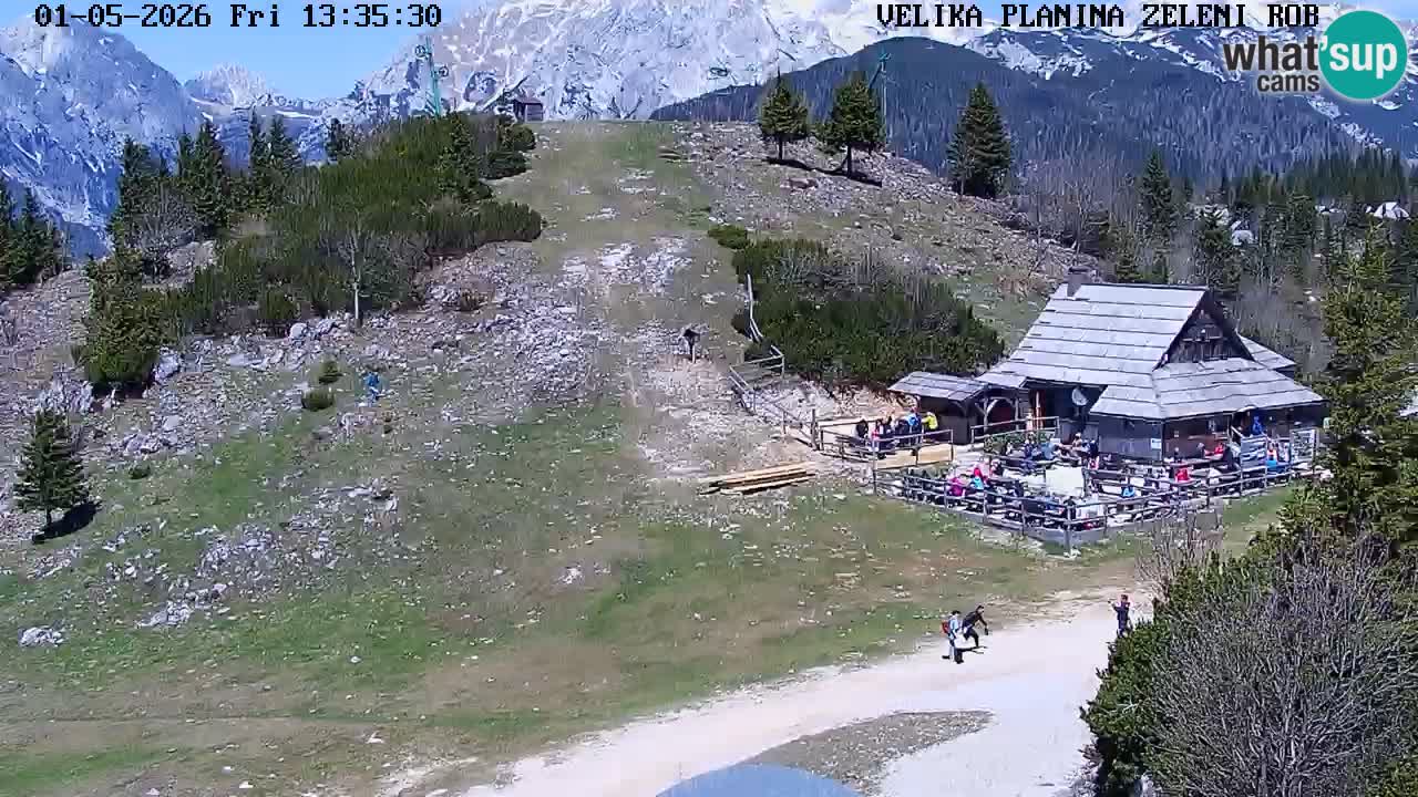 Zeleni Rob | Webcam en vivo Velika Planina