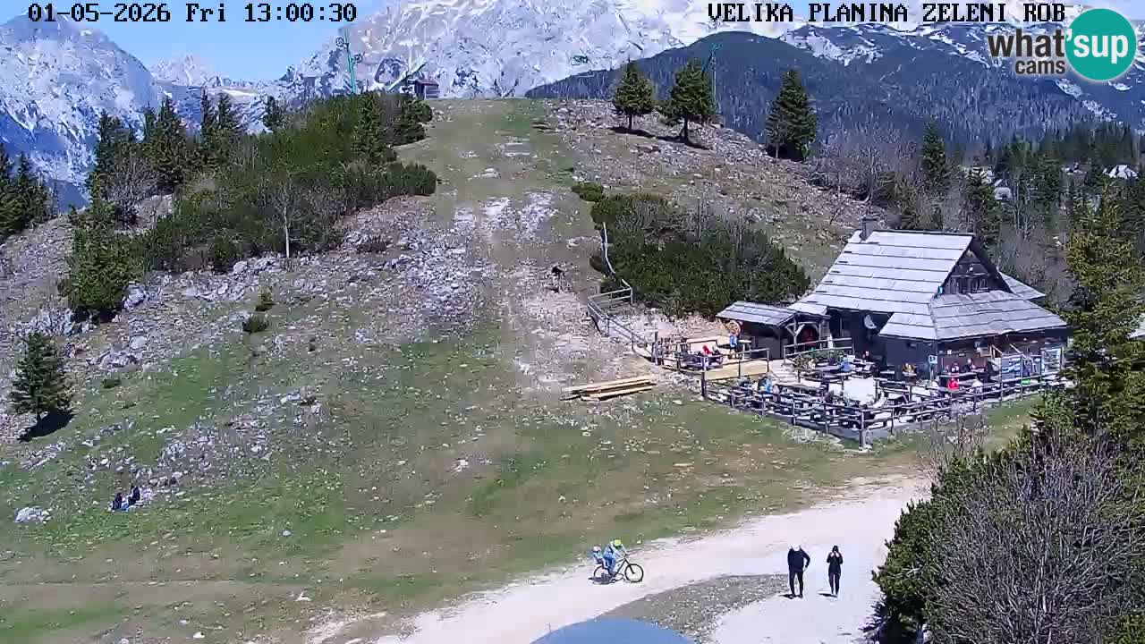 Zeleni Rob – kamera v živo | Velika Planina