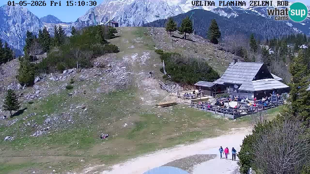 Zeleni Rob | Webcam en vivo Velika Planina