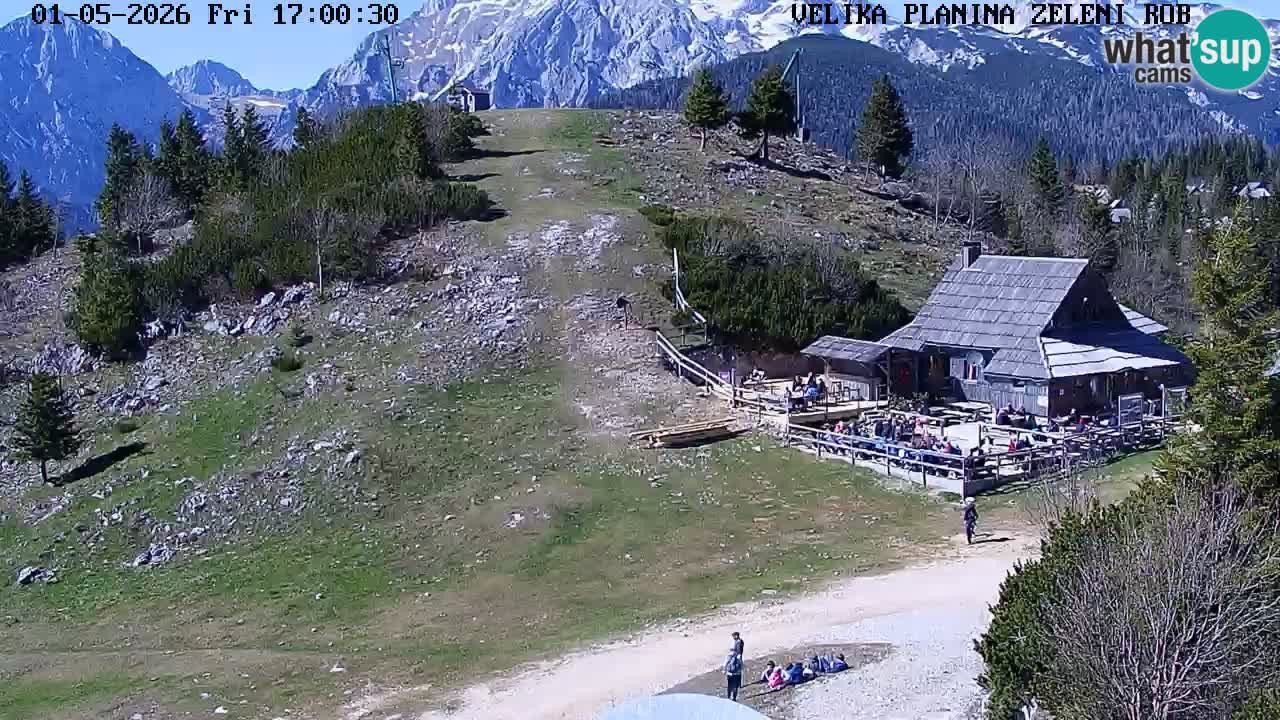 Zeleni Rob | Webcam en vivo Velika Planina