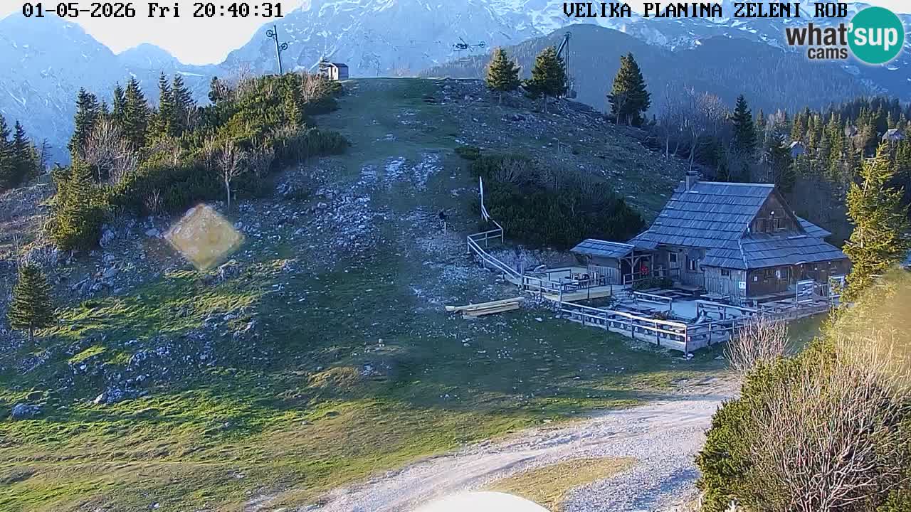 Zeleni Rob | Webcam en vivo Velika Planina