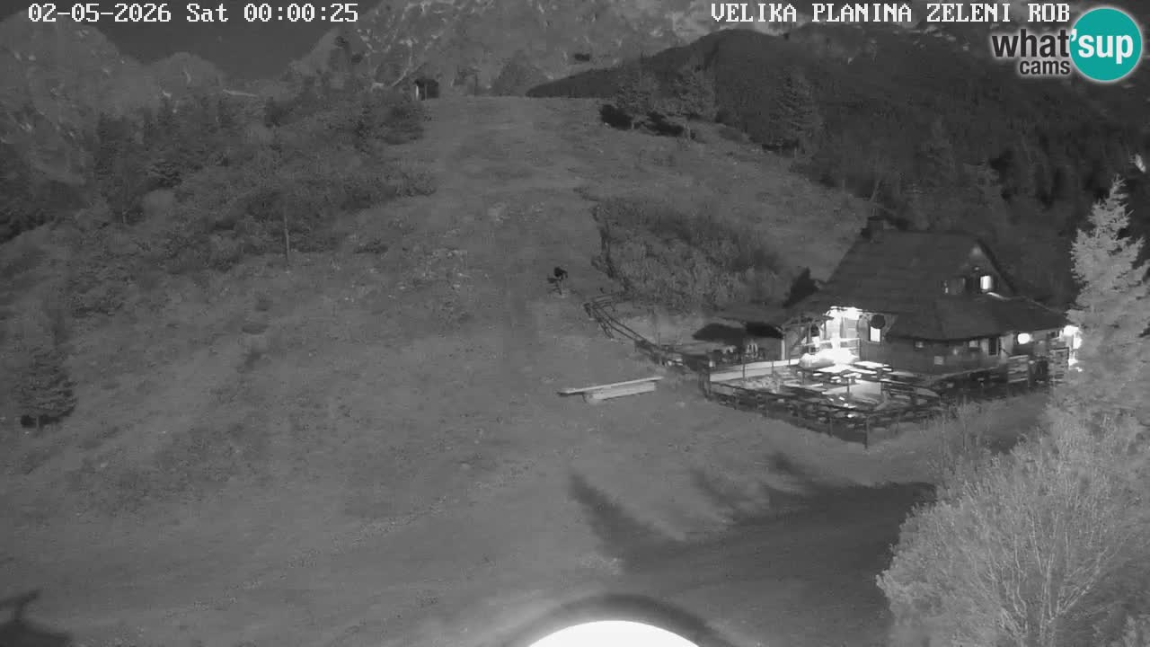 Zeleni Rob | Webcam en vivo Velika Planina