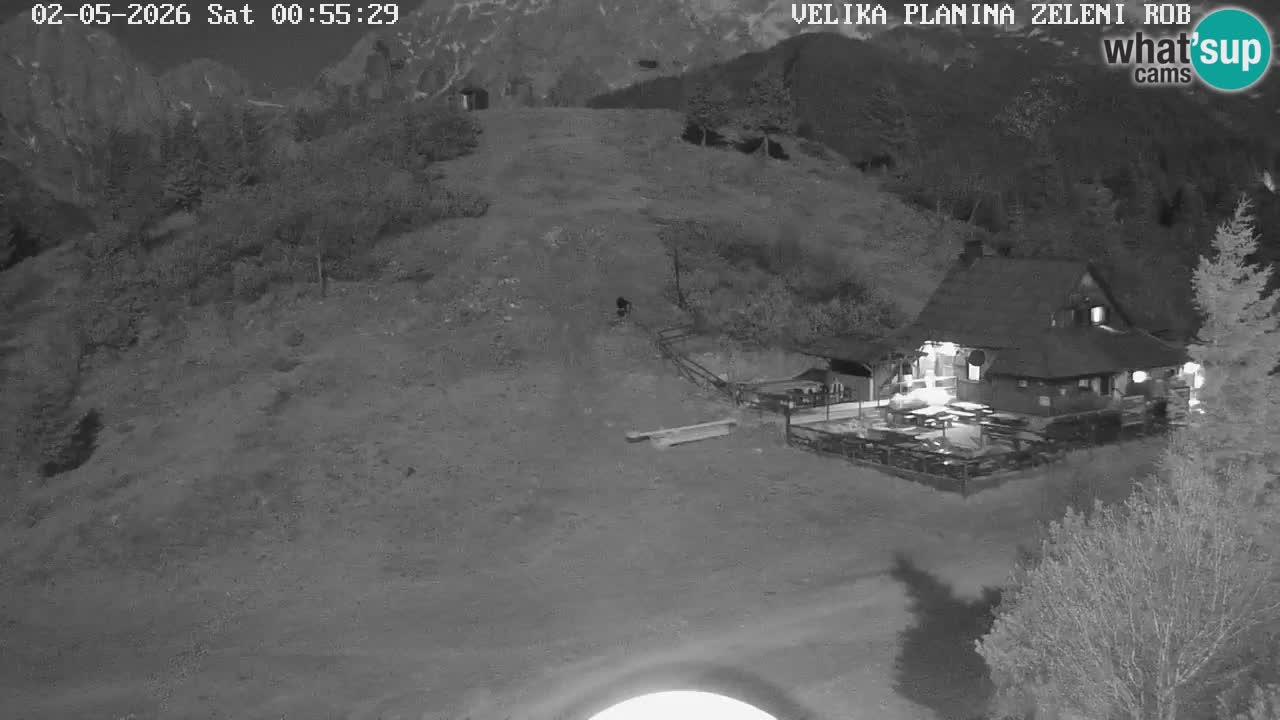 Zeleni Rob – kamera v živo | Velika Planina