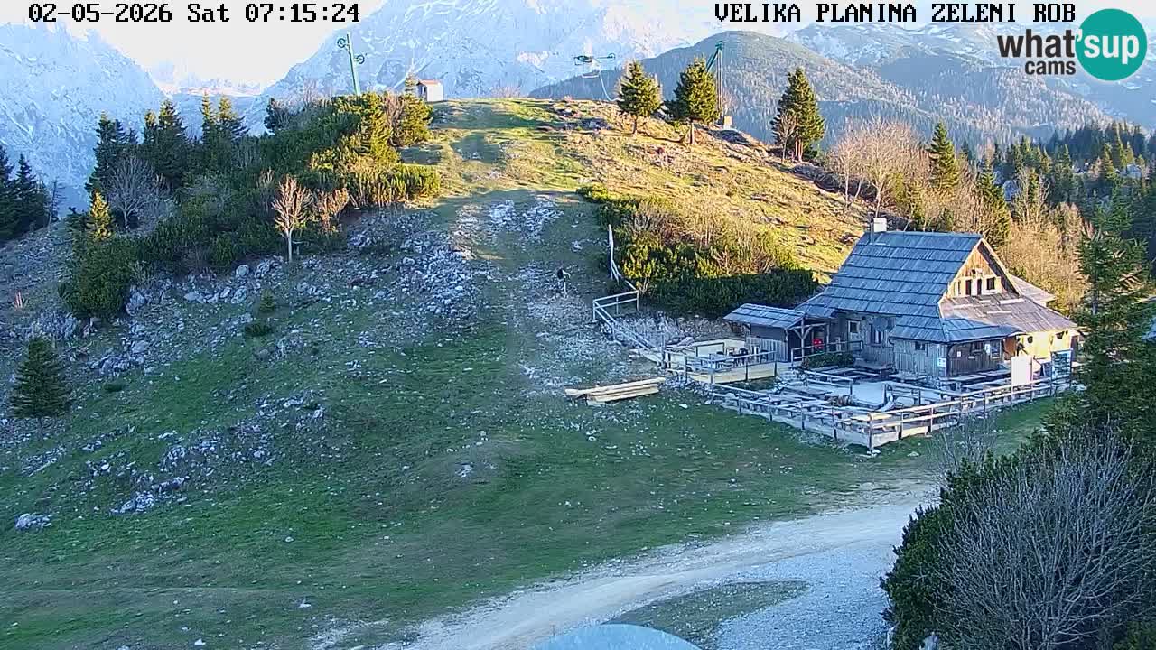 Zeleni Rob | Webcam en vivo Velika Planina