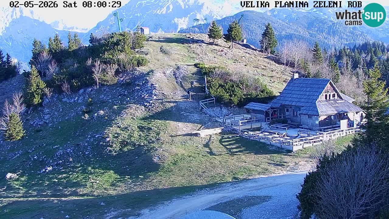 Zeleni Rob | Webcam en vivo Velika Planina