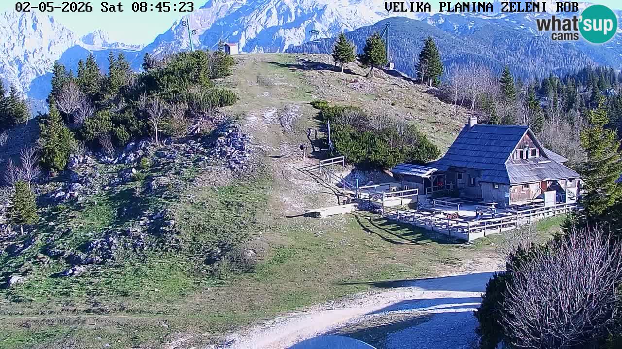 Zeleni Rob | Webcam en vivo Velika Planina