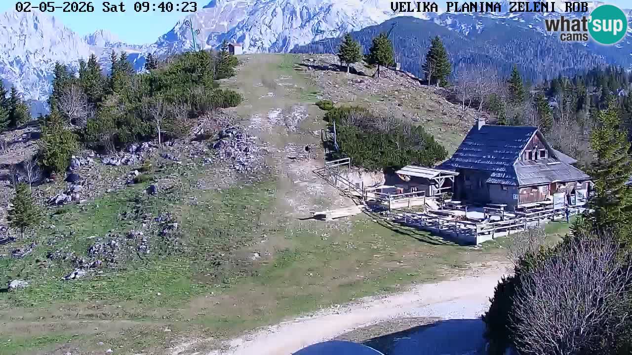 Zeleni Rob | Webcam en vivo Velika Planina