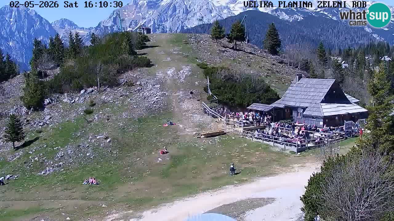 Zeleni Rob | Webcam en vivo Velika Planina
