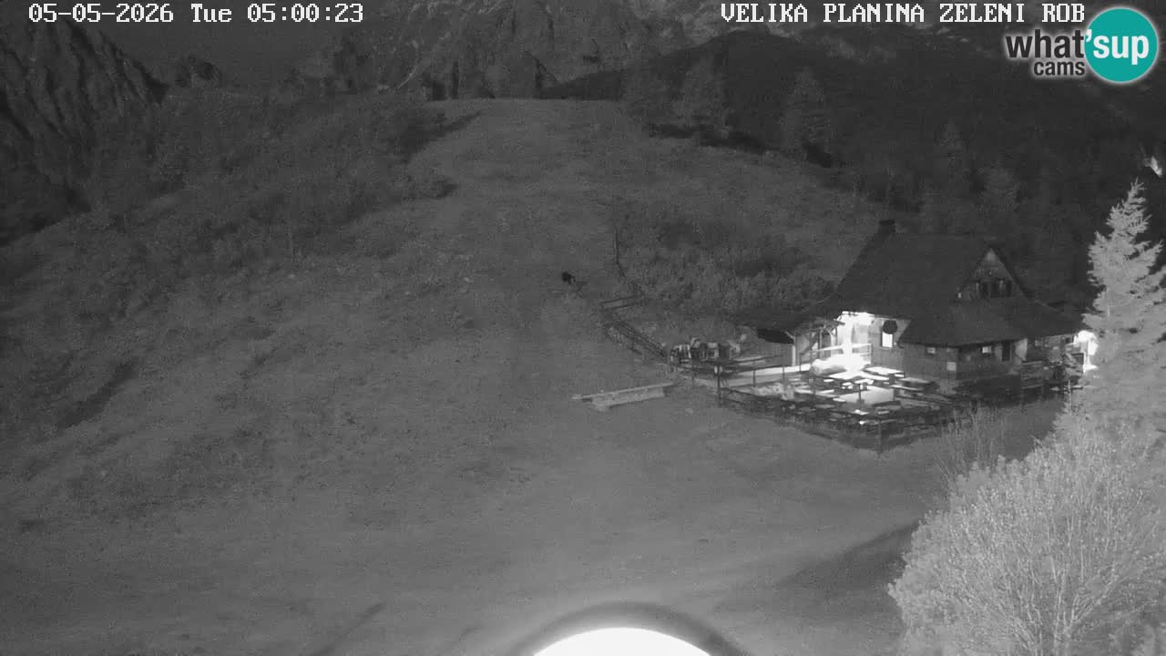Zeleni Rob | Webcam en vivo Velika Planina