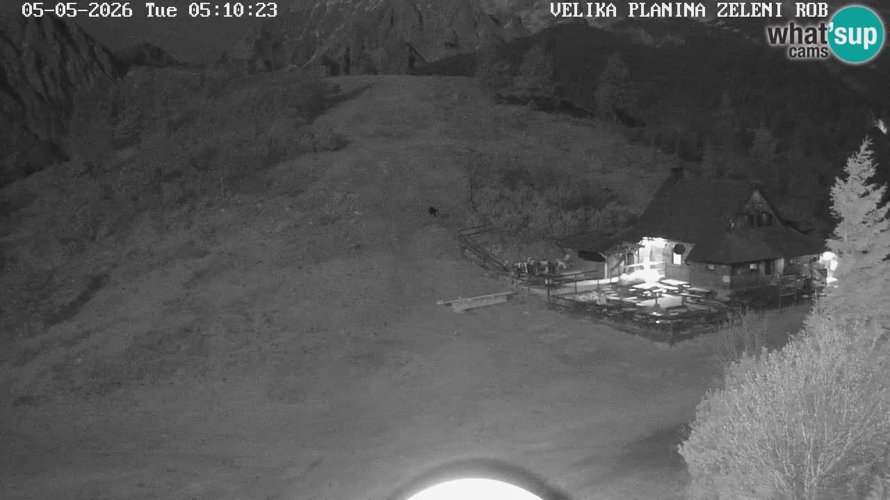 Zeleni Rob – kamera v živo | Velika Planina