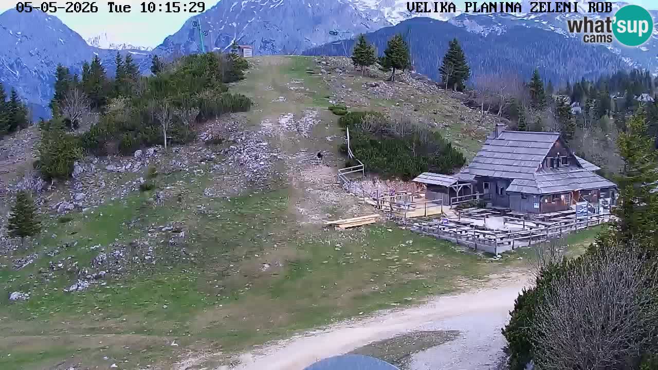 Zeleni Rob – kamera v živo | Velika Planina