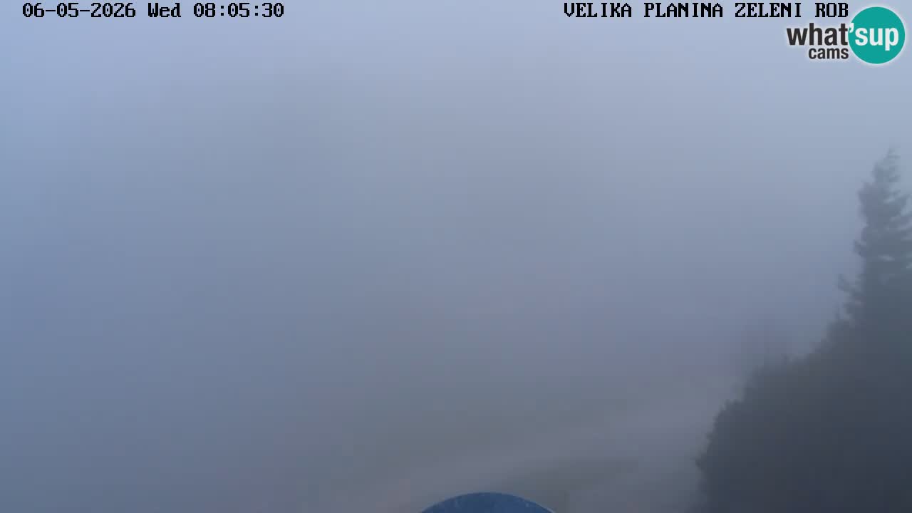 Zeleni Rob | Webcam en vivo Velika Planina