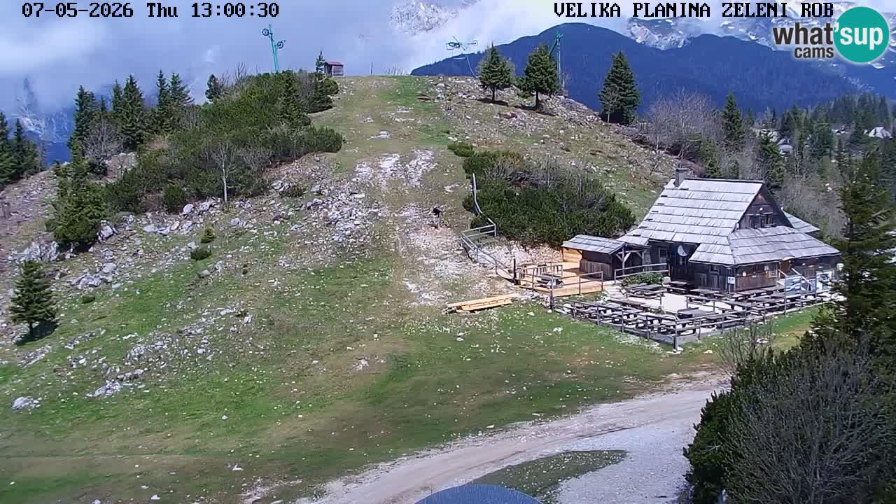 Zeleni Rob | Web kamera Velika Planina