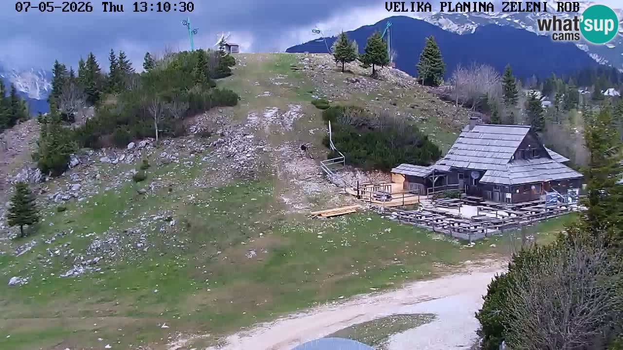 Zeleni Rob | Webcam en vivo Velika Planina