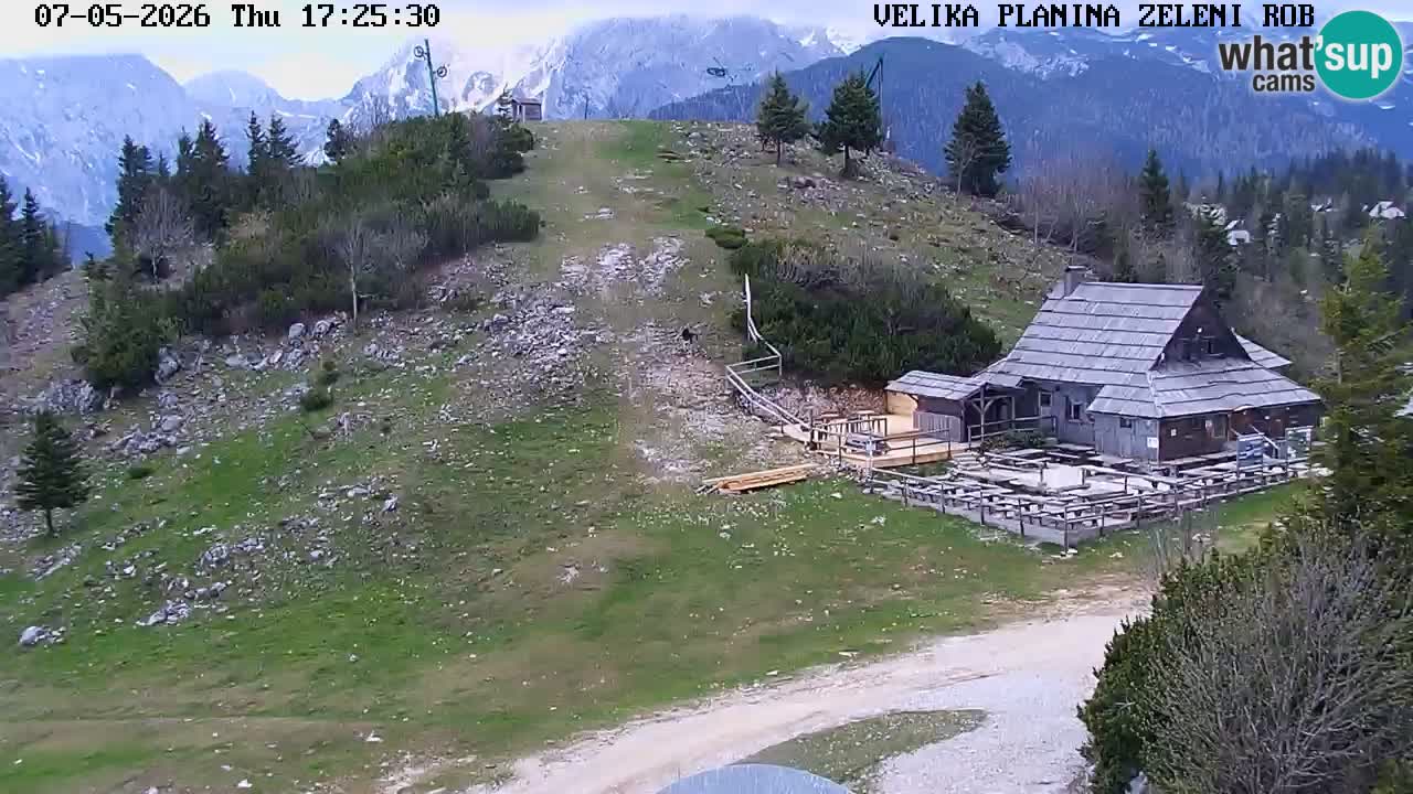 Zeleni Rob – kamera v živo | Velika Planina