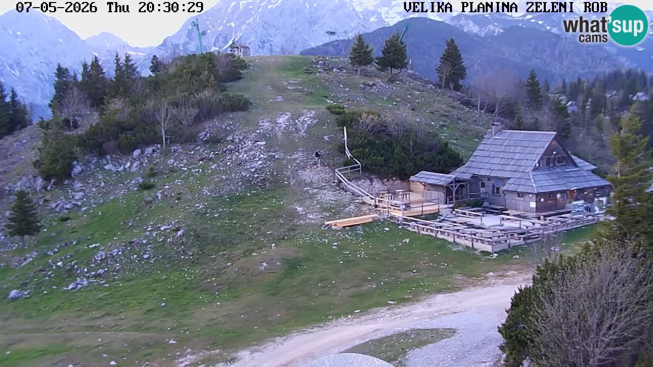 Zeleni Rob | Webcam en vivo Velika Planina