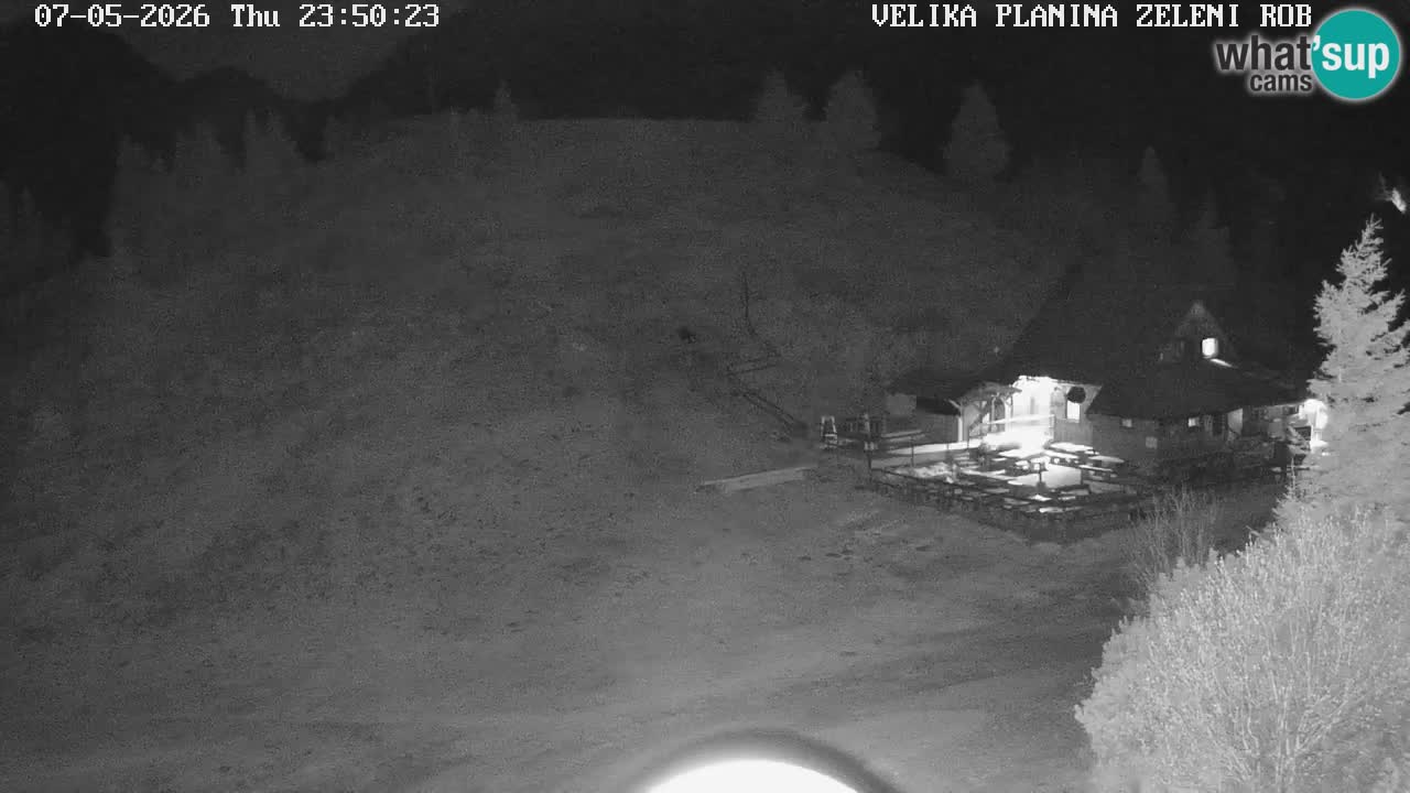 Zeleni Rob – kamera v živo | Velika Planina