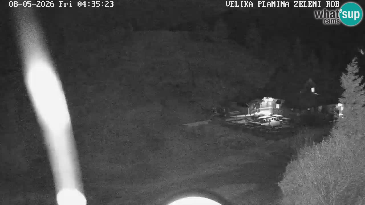 Zeleni Rob | Webcam en vivo Velika Planina